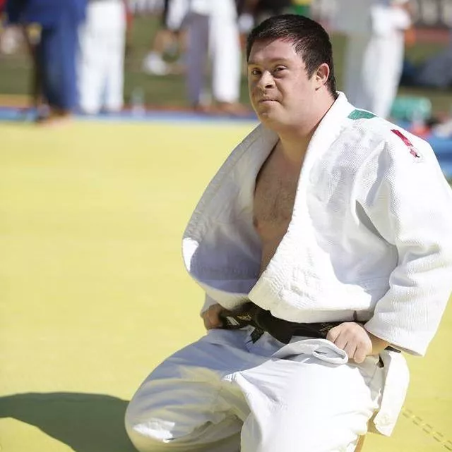 Andrea Forte, atleta azzurro della nazionale down